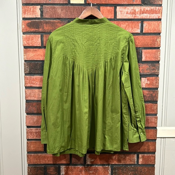 liz claiborne green blouse - Picture 2 of 8